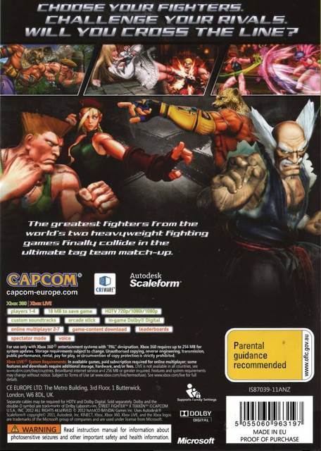 Street Fighter X Tekken XBOX 360 IT IMPORT CAPCOM - Microsoft Xbox 360 video game collectible [Barcode 5055060963265] - Main Image 2