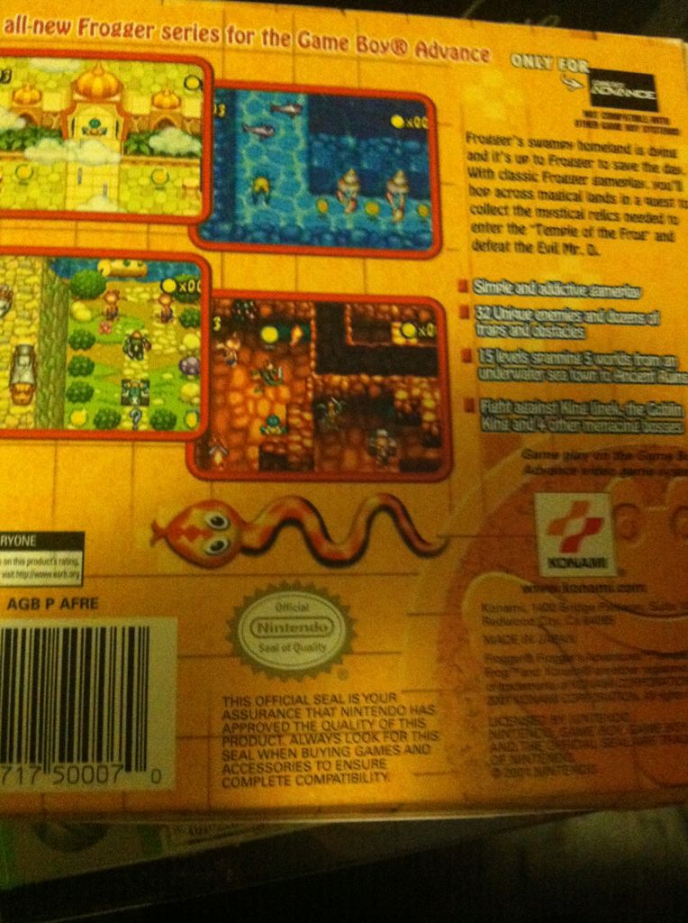 Froggers Adventures - Nintendo Game Boy Advance (GBA) video game collectible - Main Image 2