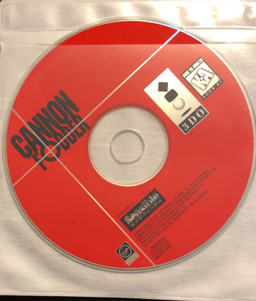 Cannon Fodder - 3DO (Virgin - 1) video game collectible [Barcode 052145930117] - Main Image 2