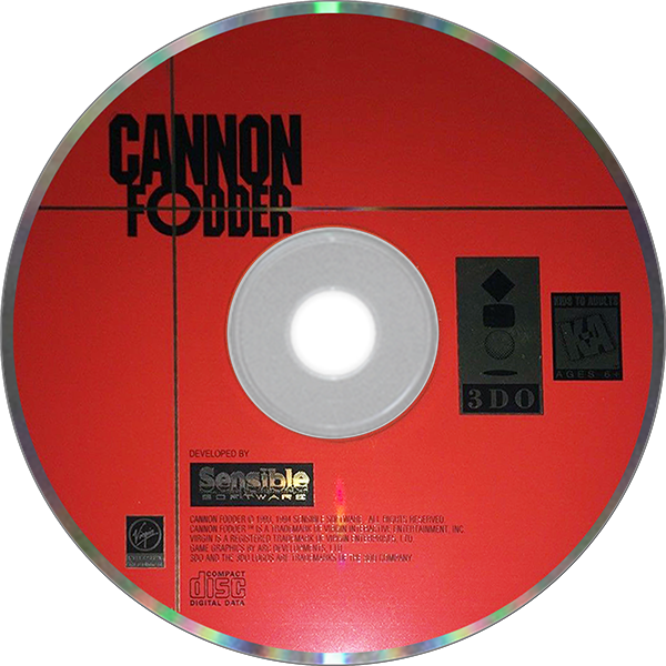 Cannon Fodder - 3DO (Virgin - 1) video game collectible [Barcode 052145930117] - Main Image 3