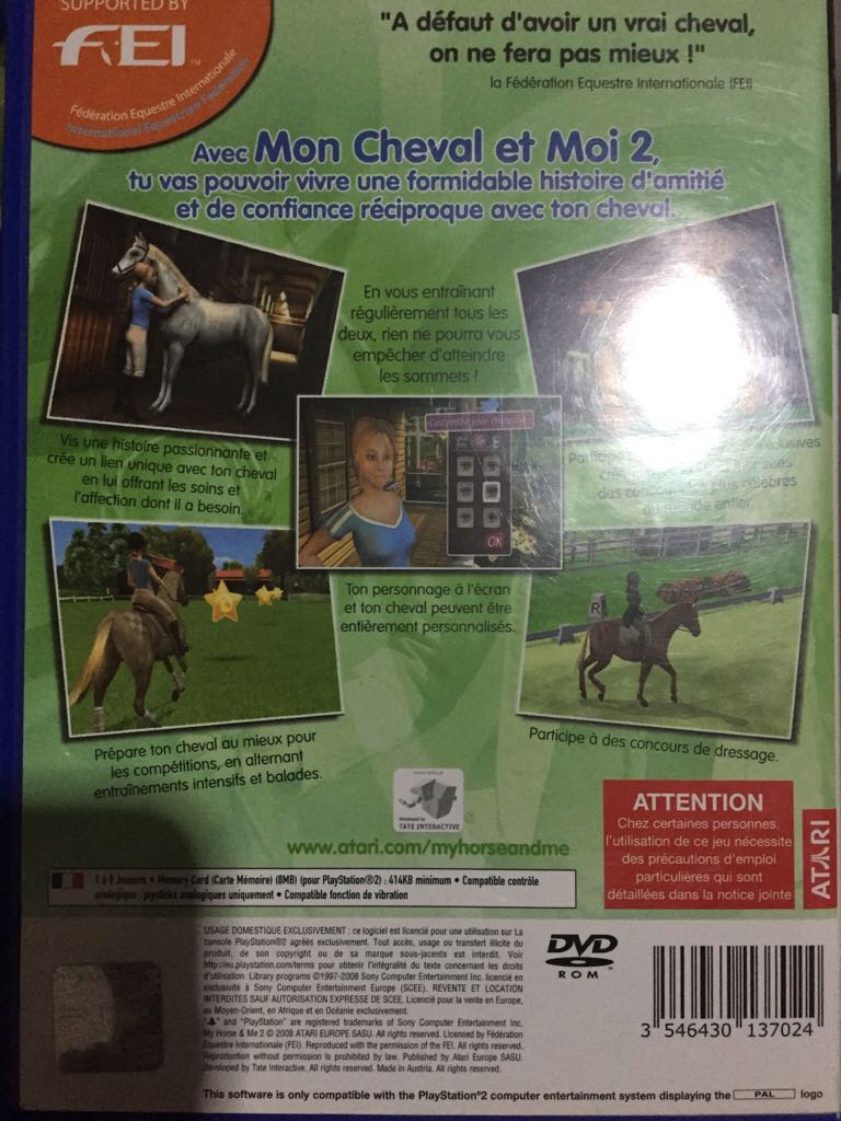 Mon Cheval Et Moi 2 - Sony PlayStation 2 (PS2) video game collectible [Barcode 3546430137024] - Main Image 2