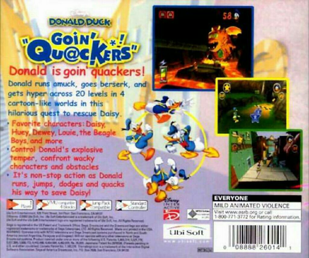Disney’s Donald Duck: Goin’ Quackers - Nintendo 64 (N64) (Ubisoft) video game collectible - Main Image 2