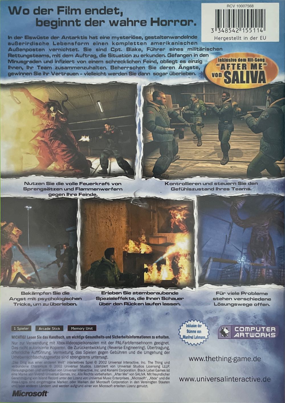 Das Ding aus einer anderen Welt - Microsoft Xbox (Black Label Games - 1) video game collectible [Barcode 3348542155114] - Main Image 2