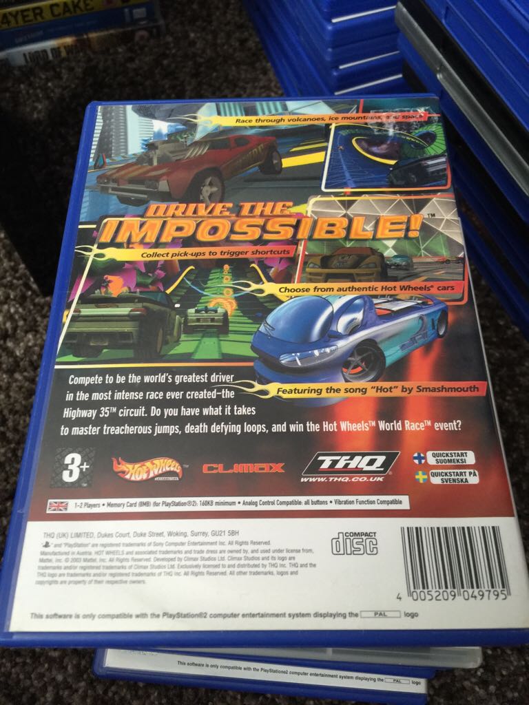 Hot Wheels: World Race - Sony PlayStation 2 (PS2) (THQ - 1-2) video game collectible [Barcode 4005209049795] - Main Image 2