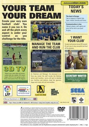 Let’s Make A Soccer Team - Sony PlayStation 2 (PS2) (Sega) video game collectible - Main Image 2