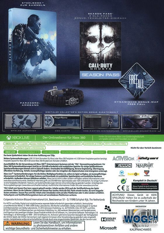 Call of Duty: Ghosts Hardened Editon - Microsoft Xbox 360 (infinity ward) video game collectible - Main Image 2