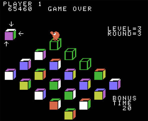 Q*bert’s Qubes (WANT=CART) - Colecovision (Parker Brothers) video game collectible - Main Image 4