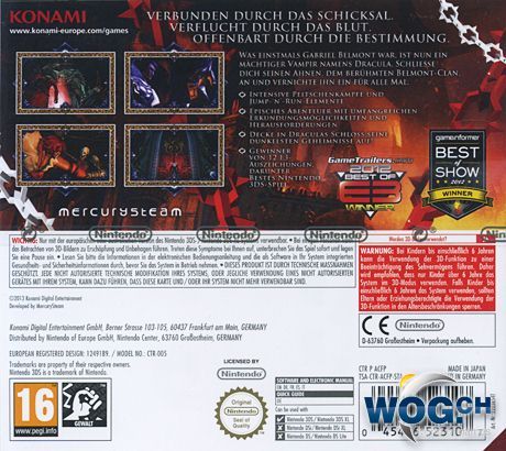 Castlevania: Lords Of Shadow - Mirror Of Fate - Nintendo 3DS (Konami - 1) video game collectible [Barcode 045496523091] - Main Image 2
