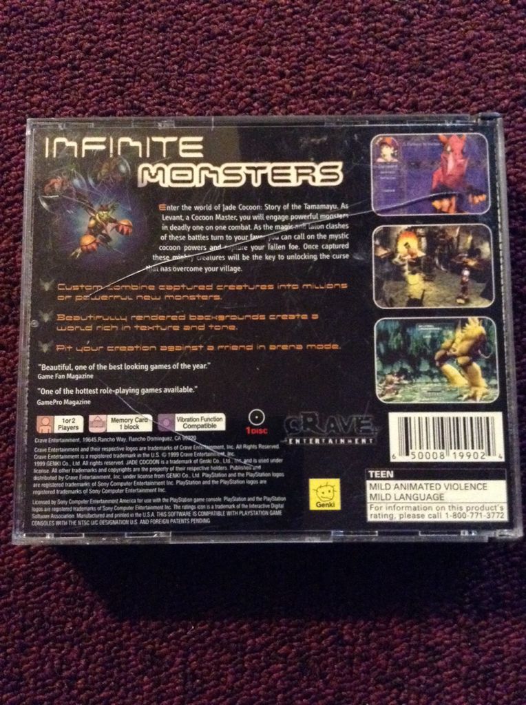 Jade Cocoon Story Of The Tamamayu - Sony PlayStation (Crave Entertainment, Inc.) video game collectible - Main Image 2