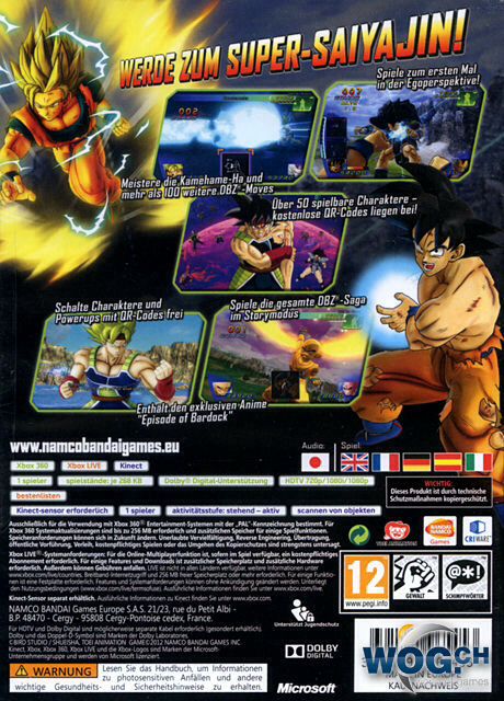 Dragonball Z For The Kinect - Microsoft Xbox 360 (1) video game collectible - Main Image 2