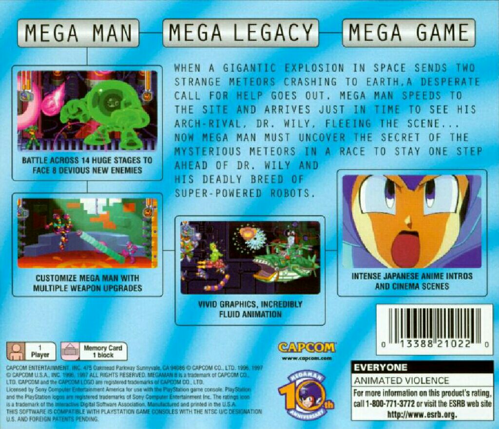 Megaman 8 - Sony PlayStation video game collectible - Main Image 2