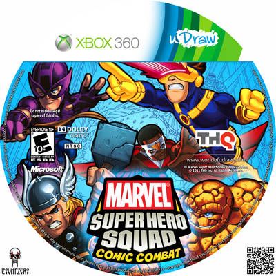 uDraw Marvel Super Hero Squad Comic Combat U Draw - Microsoft Xbox 360 (THQ - 1) video game collectible [Barcode 752919553954] - Main Image 2