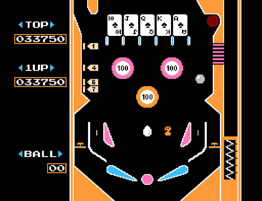 Pinball - Nintendo Entertainment System (NES) (Nintendo) video game collectible - Main Image 4