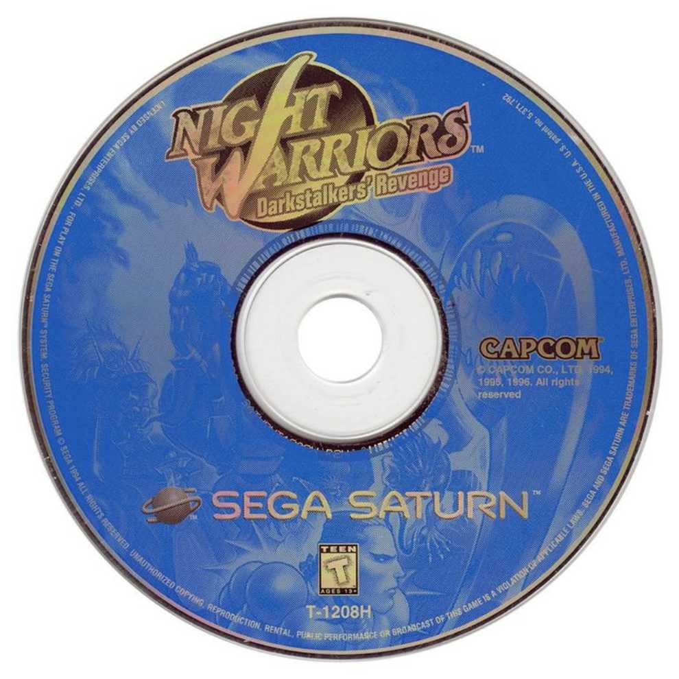 Night Warriors: Darkstalkers Revenge - Sega Saturn (Capcom - 2) video game collectible [Barcode 013388220038] - Main Image 3