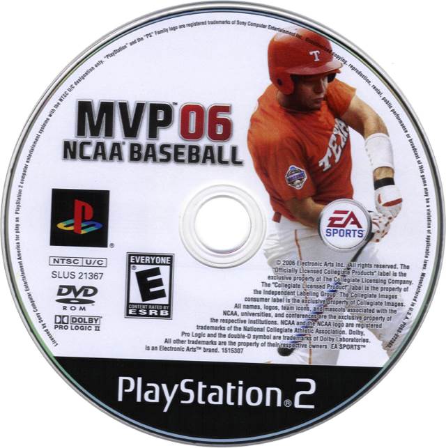 MVP NCAA Baseball ‘06 - Sony PlayStation 2 (PS2) (Electronic Arts/EA Games - 2) video game collectible [Barcode 014633151534] - Main Image 2