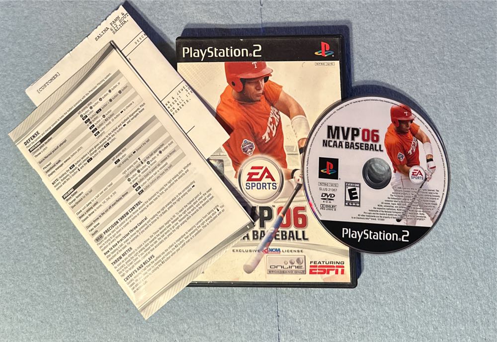 MVP NCAA Baseball ‘06 - Sony PlayStation 2 (PS2) (Electronic Arts/EA Games - 2) video game collectible [Barcode 014633151534] - Main Image 3