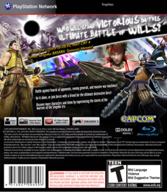 Sengoku Basara: Samurai Heroes - Sony PlayStation 3 (PS3) (Capcom) video game collectible [Barcode 5055060926666] - Main Image 2