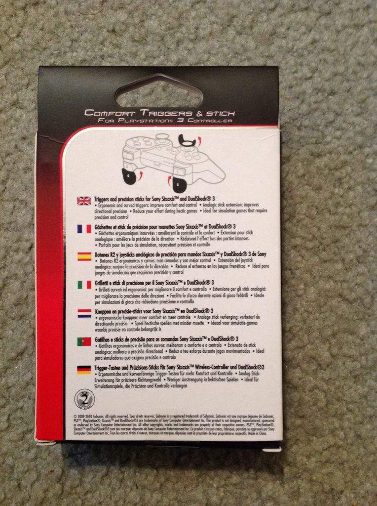 Comfort Triggers & Stick - Sony PlayStation 3 (PS3) (Subsonic - 1) video game collectible [Barcode 3760137145568] - Main Image 2