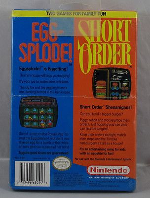 Short Order Eggsplode! - Nintendo Entertainment System (NES) video game collectible - Main Image 2