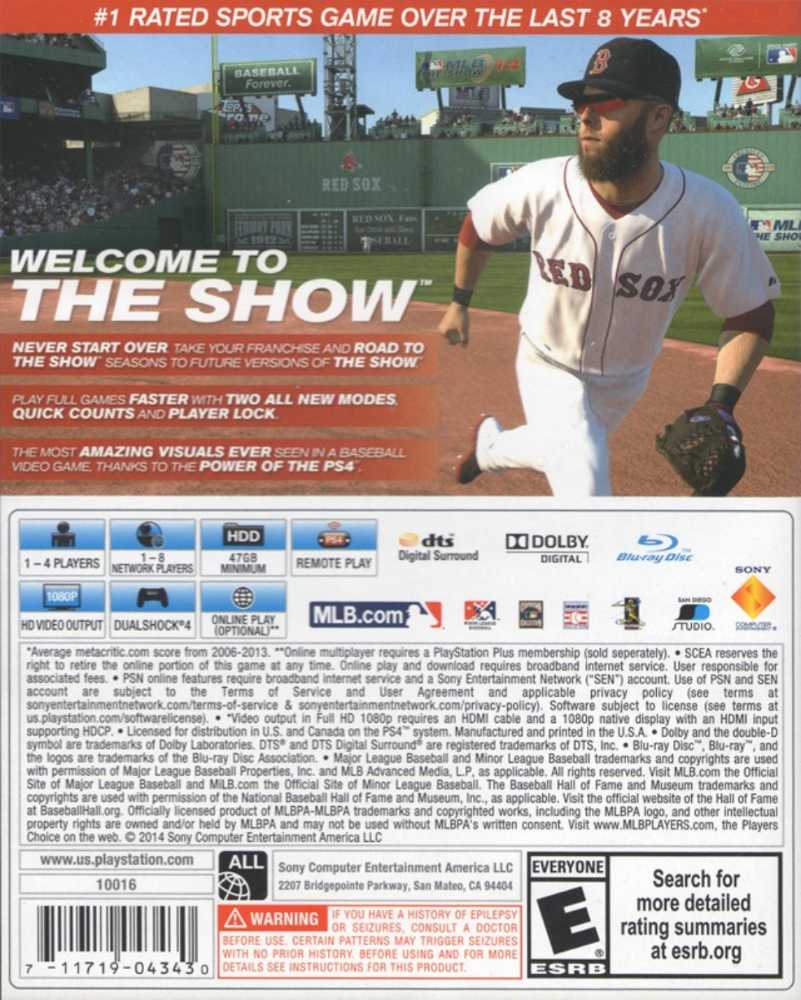 MLB The Show 14 - Sony PlayStation 4 (PS4) (Sony Computer Entertainment - 1) video game collectible - Main Image 2