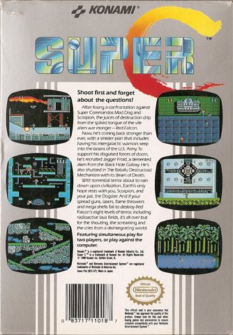 Contra: Super C - Nintendo Entertainment System (NES) video game collectible - Main Image 2