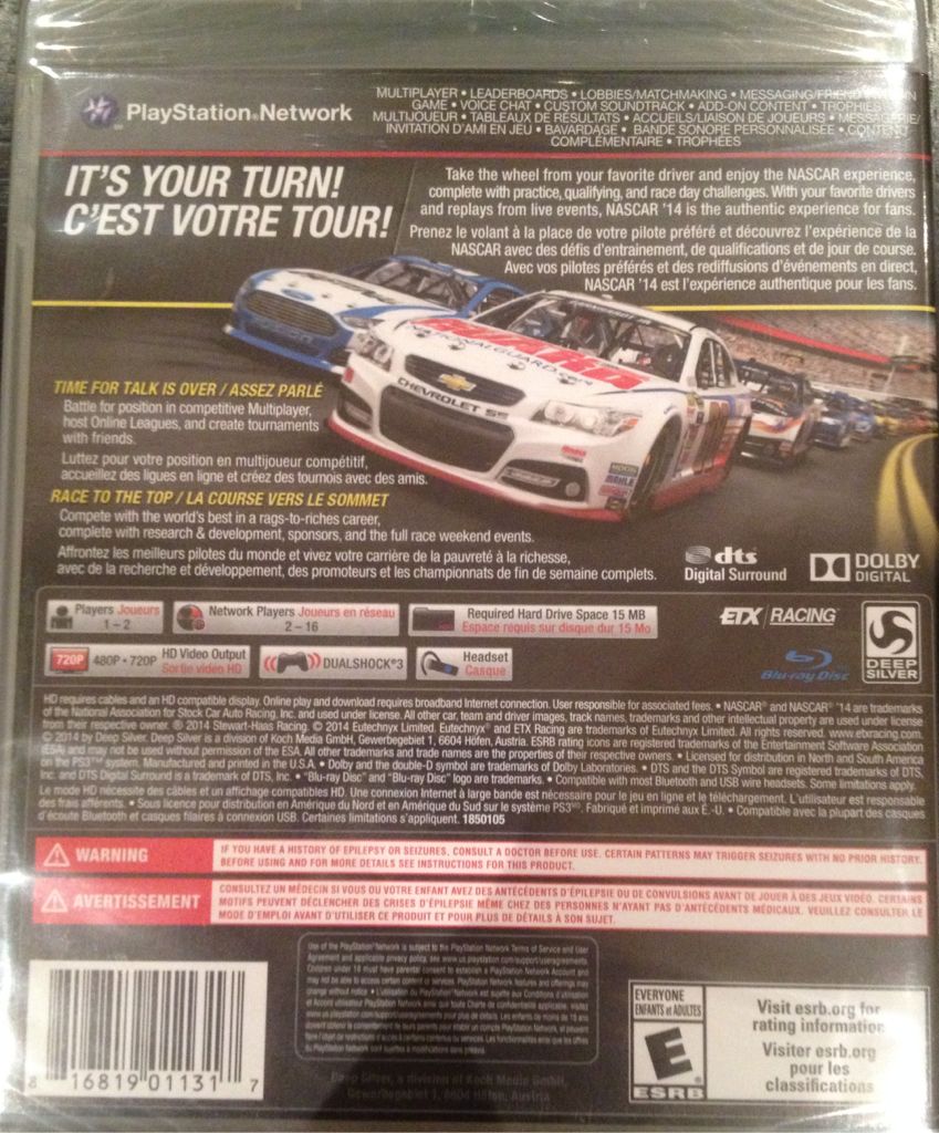 NASCAR ’14 - Sony PlayStation 3 (PS3) (Deep Silver) video game collectible [Barcode 816819011317] - Main Image 2