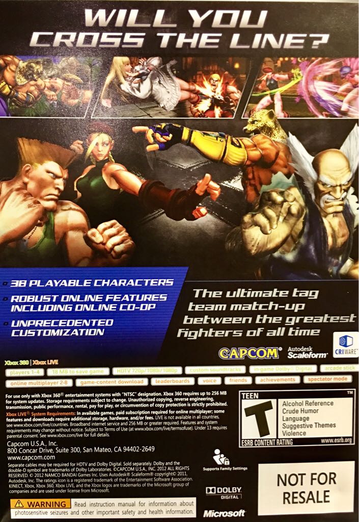 Street Fighter X Tekken Special Edition - Microsoft Xbox 360 video game collectible [Barcode 5055060963623] - Main Image 2