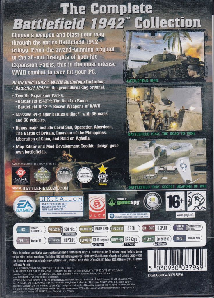 Battlefield 1942: World War 2 Anthology - PC (Electronic Arts) video game collectible [Barcode 5030947037949] - Main Image 2
