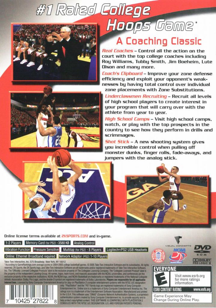 College Hoops 2K6 - Microsoft Xbox (2K Sports - 2) video game collectible [Barcode 710425298233] - Main Image 2
