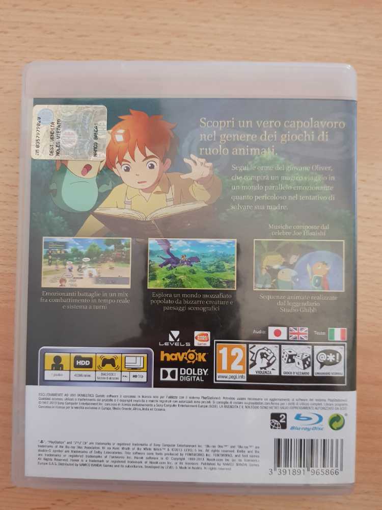 Ni No Kuni: La Minaccia Della Strega Cinerea - Sony PlayStation 3 (PS3) (Namco Bandai - 1) video game collectible [Barcode 3391891965866] - Main Image 3