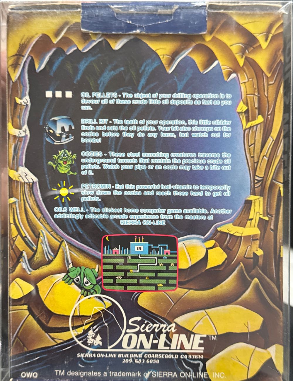 Oil’s Well - Colecovision (Sierravision) video game collectible - Main Image 2
