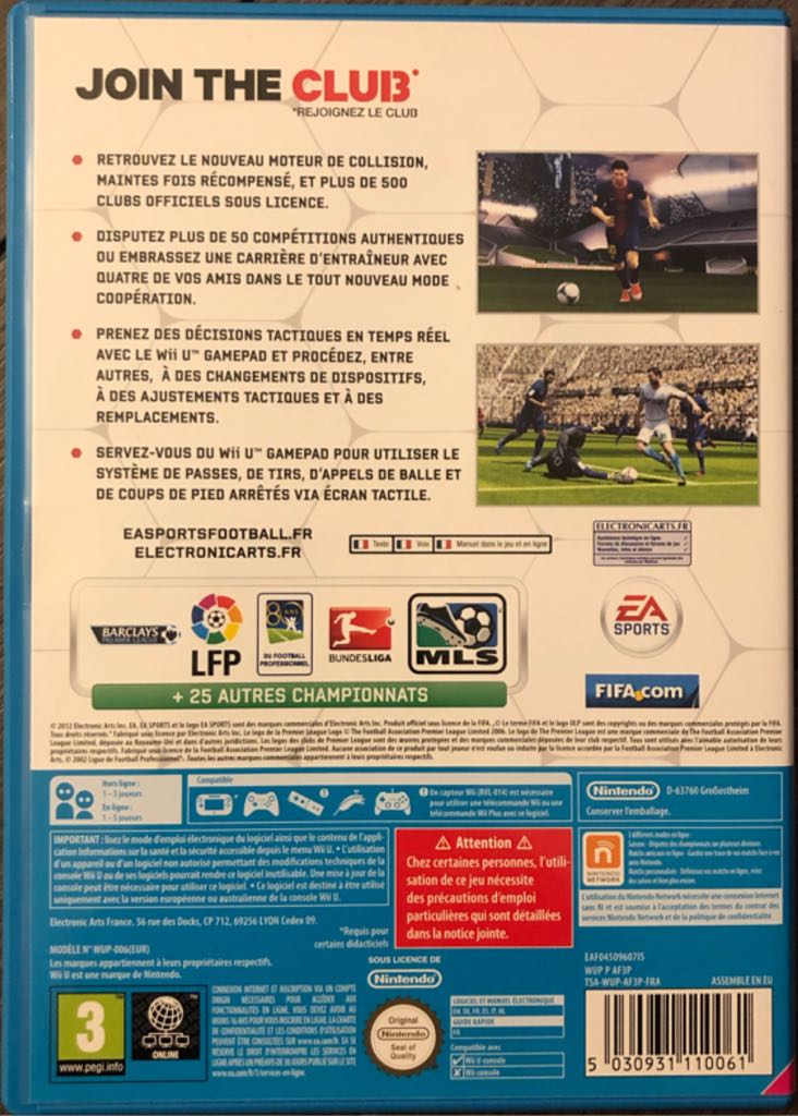 FIFA 2013 WIiU - Nintendo Wii U video game collectible [Barcode 5030931110061] - Main Image 2
