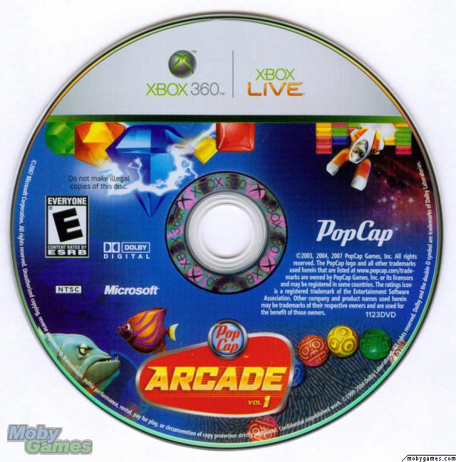 Pop Cap Arcade Vol.1 - Microsoft Xbox 360 (PopCap Games - 1) video game collectible [Barcode 899274001123] - Main Image 2