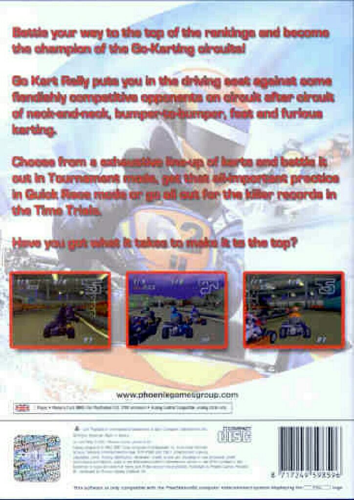 Go Kart Rally - Sony PlayStation 2 (PS2) (Phoenix Games - 1) video game collectible [Barcode 8717249598640] - Main Image 2