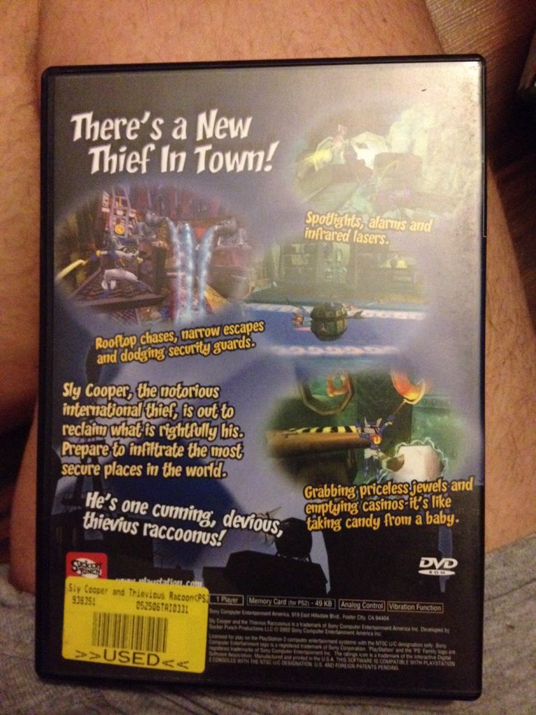 Sly Cooper And Thievius Raccoonus - Sony PlayStation 2 (PS2) video game collectible - Main Image 2
