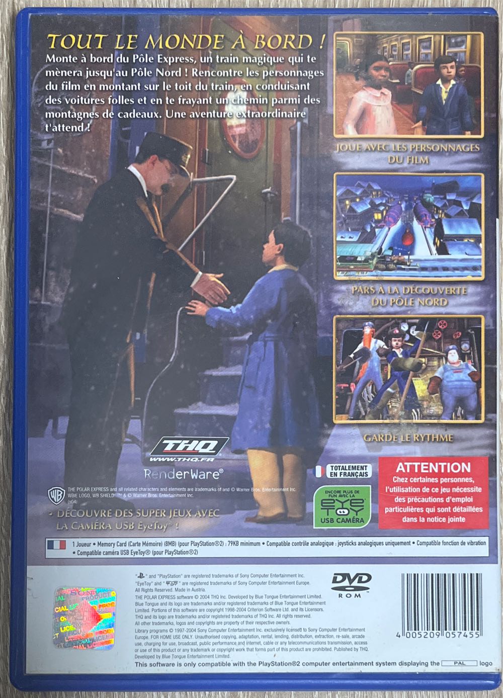 Le Pôle Express - Sony PlayStation 2 (PS2) (1) video game collectible [Barcode 4005209057455] - Main Image 2