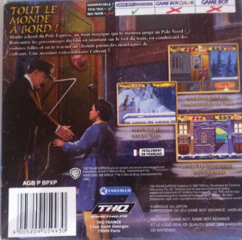 GBA / Le Pôle Express - Nintendo Game Boy Advance (GBA) (THQ - 1) video game collectible [Barcode 4005209059930] - Main Image 2