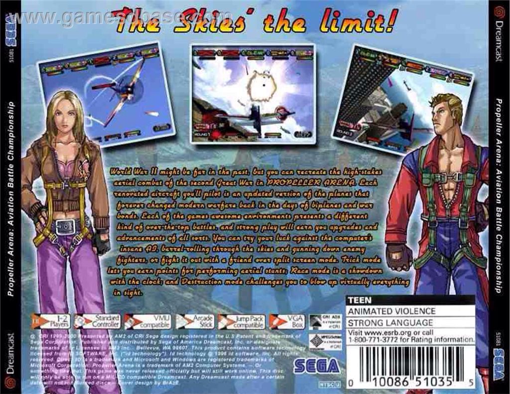 Propeller Arena (Beta) - Sega Dreamcast video game collectible - Main Image 2