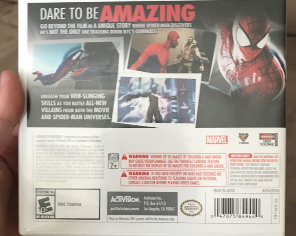 The Amazing Spider-man 2  - Nintendo 3DS video game collectible - Main Image 2