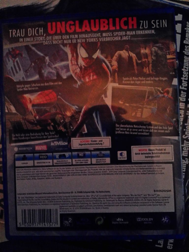 The Amazing Spider-Man 2 - Sony PlayStation 4 (PS4) (Activision - 1) video game collectible [Barcode 5030917141577] - Main Image 2