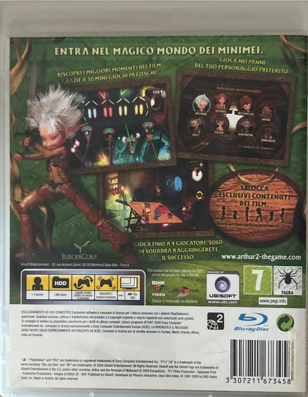 Arthur E La Vendetta Di Maltazard - Sony PlayStation 3 (PS3) (Ubisoft - 1-4) video game collectible [Barcode 3307211673458] - Main Image 2