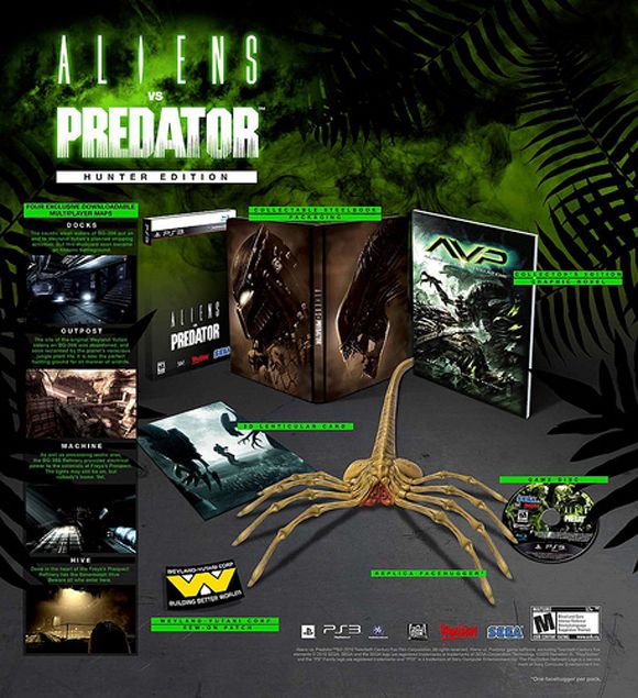 Alien Vs. Predator Hunter Edition - Sony PlayStation 3 (PS3) (Sega - 1-18) video game collectible - Main Image 1
