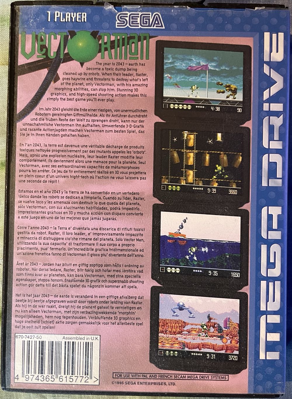 Vectorman - Sega Mega Drive (Boite Et Notice) video game collectible [Barcode 914303615772] - Main Image 2