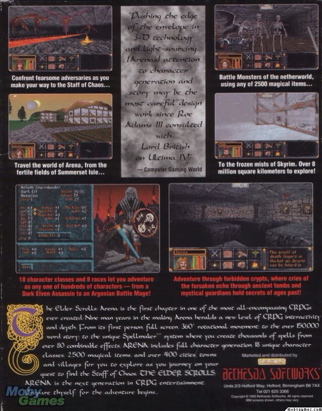 The Elder Scrolls I: Arena - PC video game collectible - Main Image 2