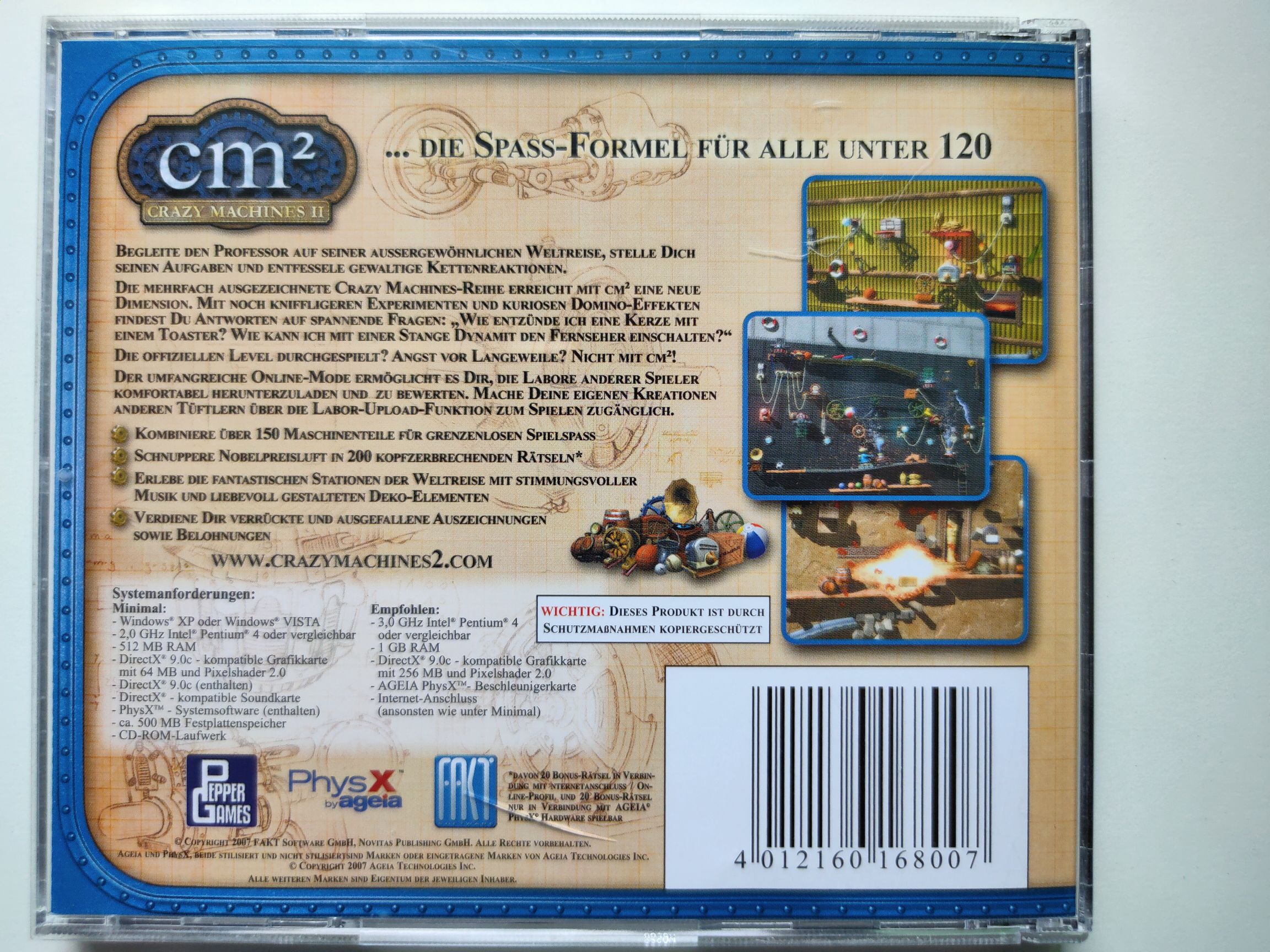 cm2 Crazy Machines 2 - PC video game collectible [Barcode 4012160168007] - Main Image 2