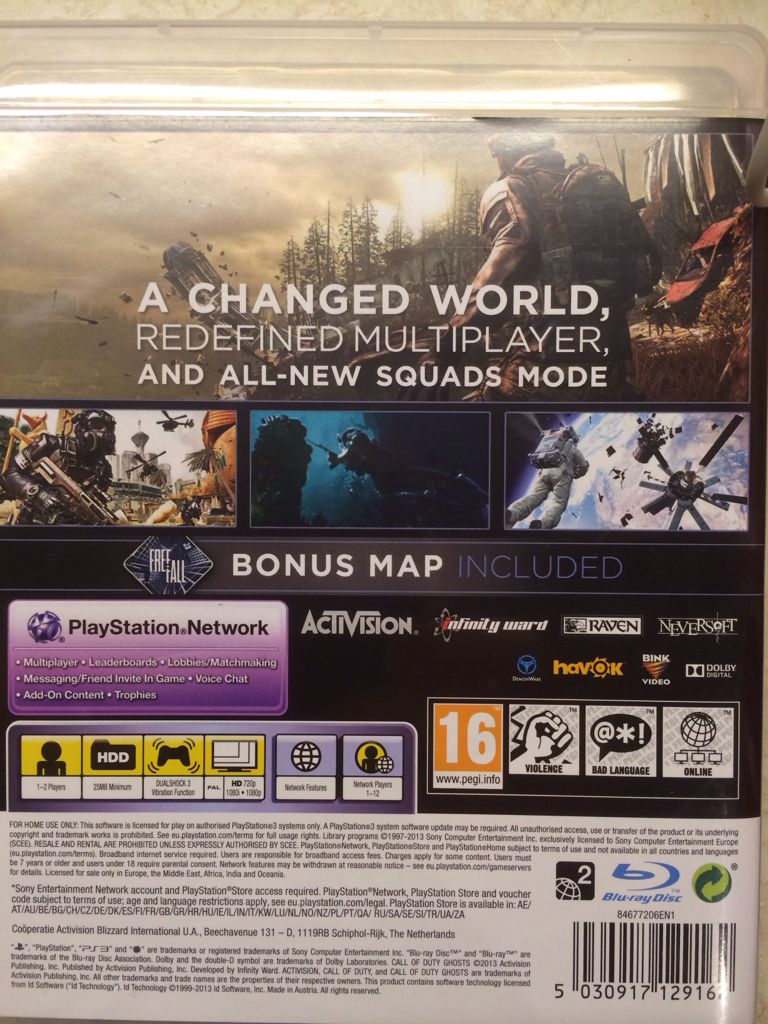 Call of Duty: Ghosts - Limited Edition - Sony PlayStation 3 (PS3) (Activision Publishing - 1-2) video game collectible [Barcode 5030917129162] - Main Image 2