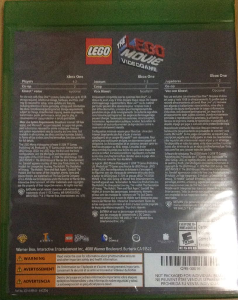 The Lego Movie - Microsoft Xbox One video game collectible - Main Image 2