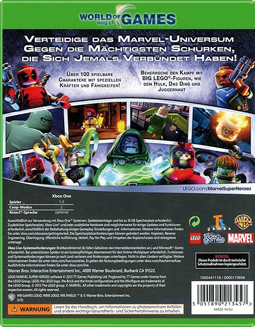 Lego Marvel Xbox One - Microsoft Xbox One video game collectible - Main Image 2