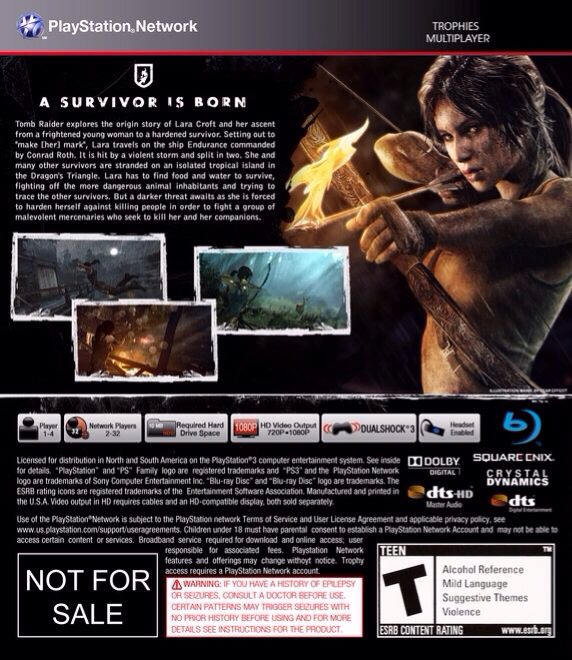 Tomb Rider - Sony PlayStation 3 (PS3) (1) video game collectible - Main Image 2