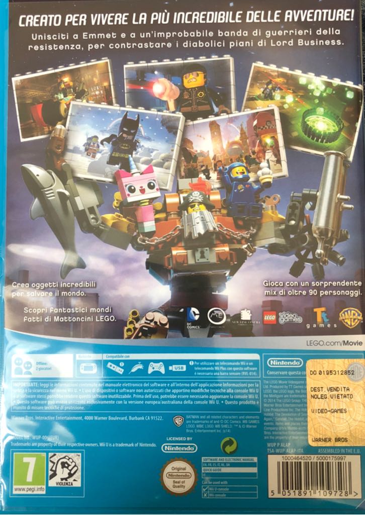 The Lego Movie Videogame - Nintendo Wii U video game collectible - Main Image 2